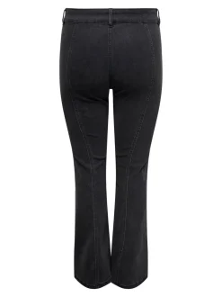 CARSALLY Medelhög midja Utsvängd passform Jeans