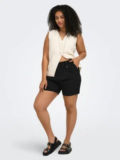 CARSANIA Medelhög midja Normal passform Shorts