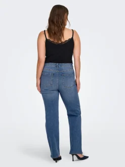 CARSNOW Hög midja Rak passform Jeans