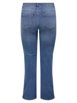 CARSNOW Hög midja Rak passform Jeans