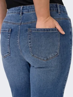 CARSNOW Hög midja Rak passform Jeans