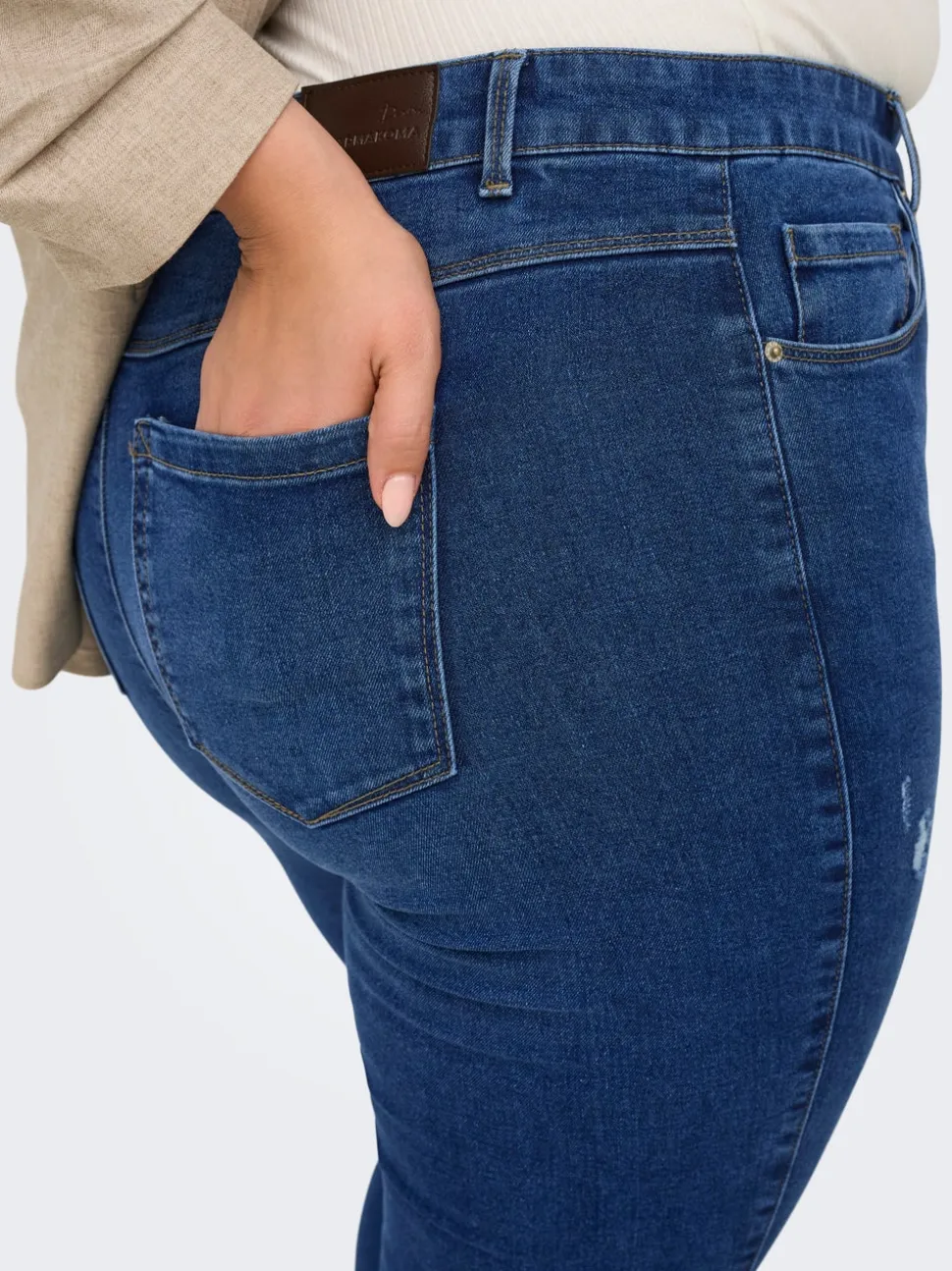 CARSNOW Hög midja Skinny Fit Jeans