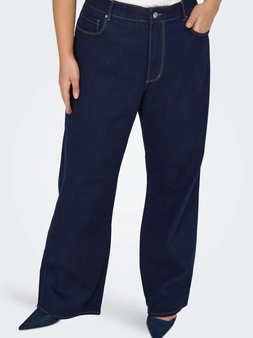 CARSNOW Hög midja Vida ben Jeans