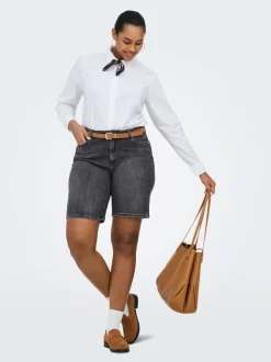 CARSONNY Hög midja Normal passform Denimshorts