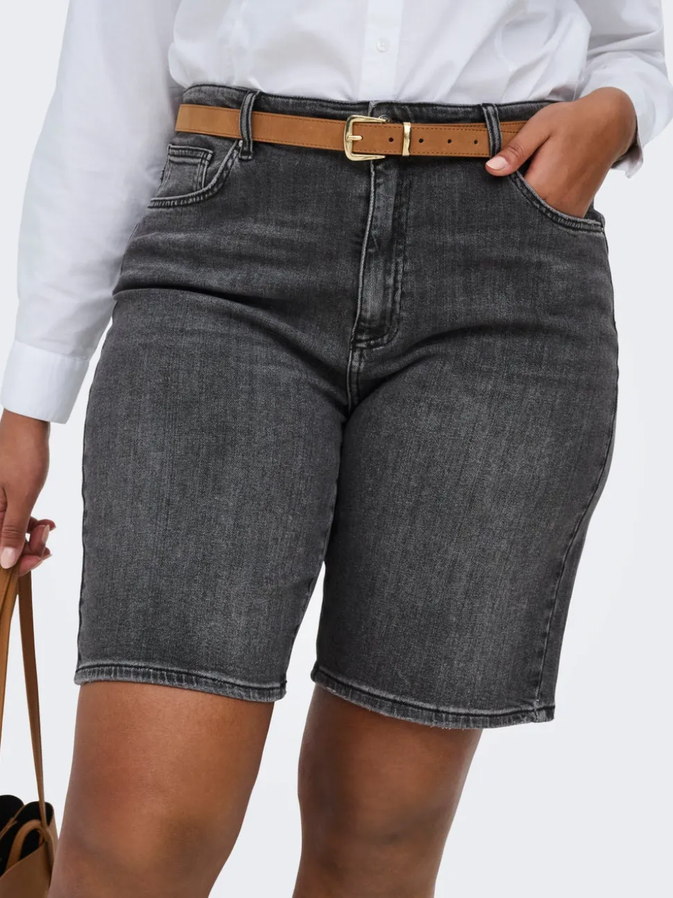 CARSONNY Hög midja Normal passform Denimshorts