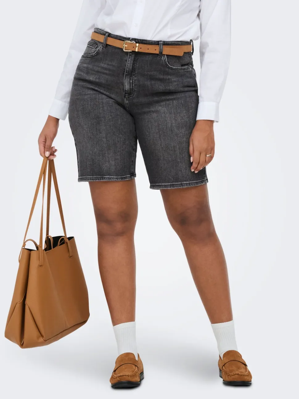 CARSONNY Hög midja Normal passform Denimshorts