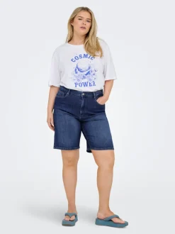 CARSONNY Hög midja Normal passform Denimshorts