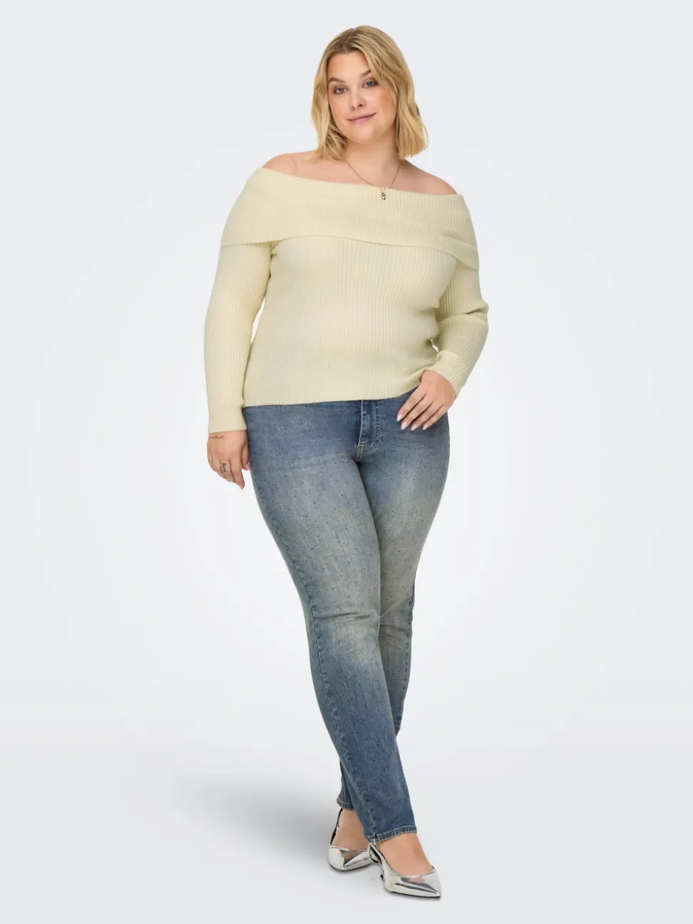 CARSUI Hög midja Slim Fit Jeans