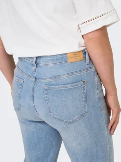 CARSUI Medelhög midja Slim Fit Jeans