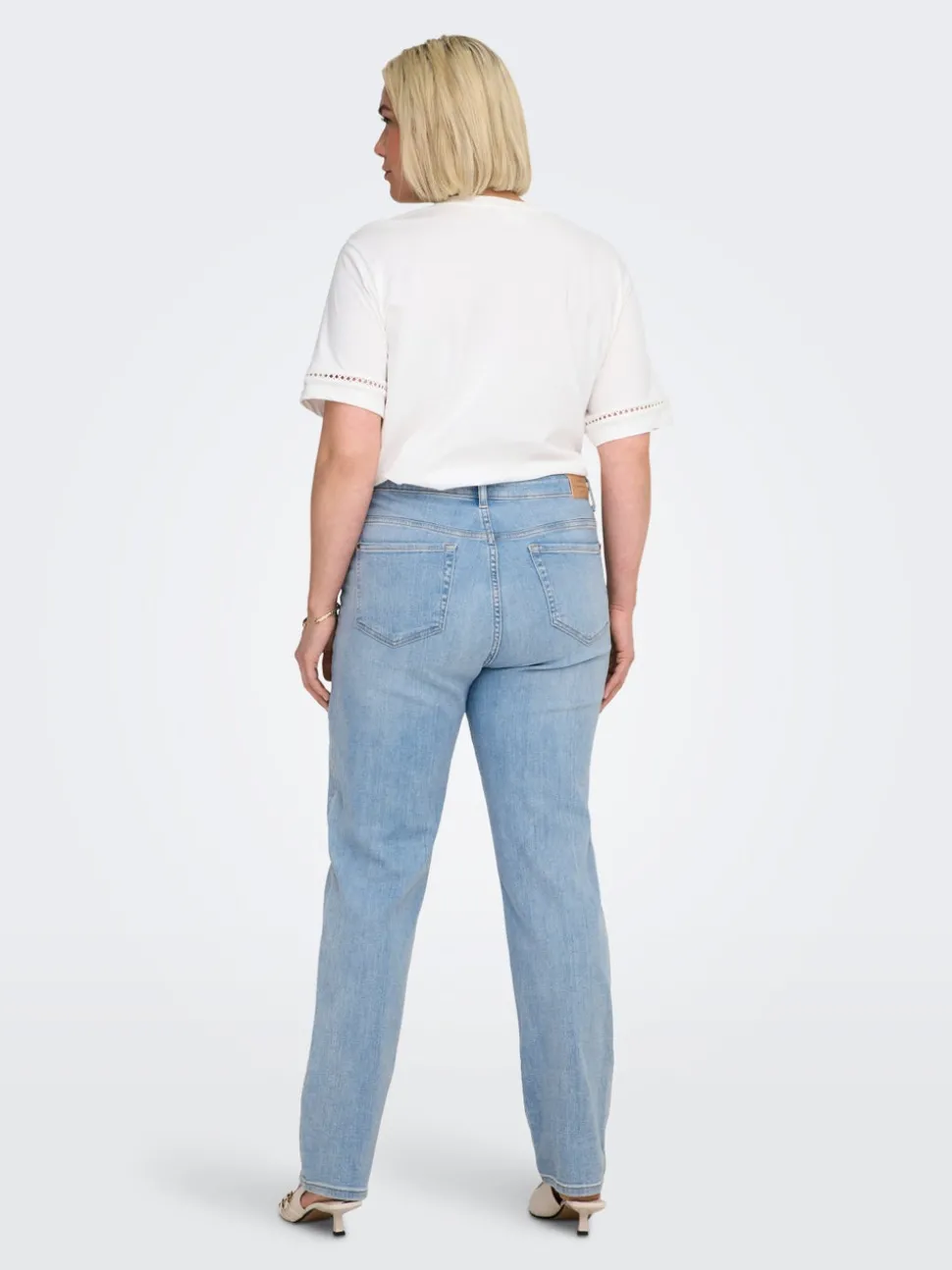 CARSUI Medelhög midja Slim Fit Jeans
