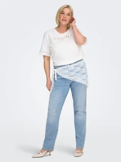 CARSUI Medelhög midja Slim Fit Jeans