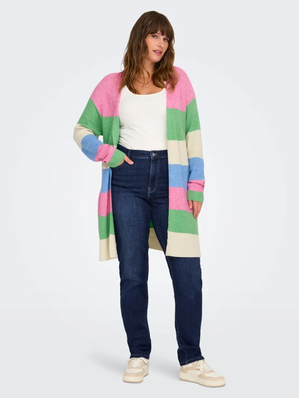 CARSUI Medelhög midja Slim Fit Jeans