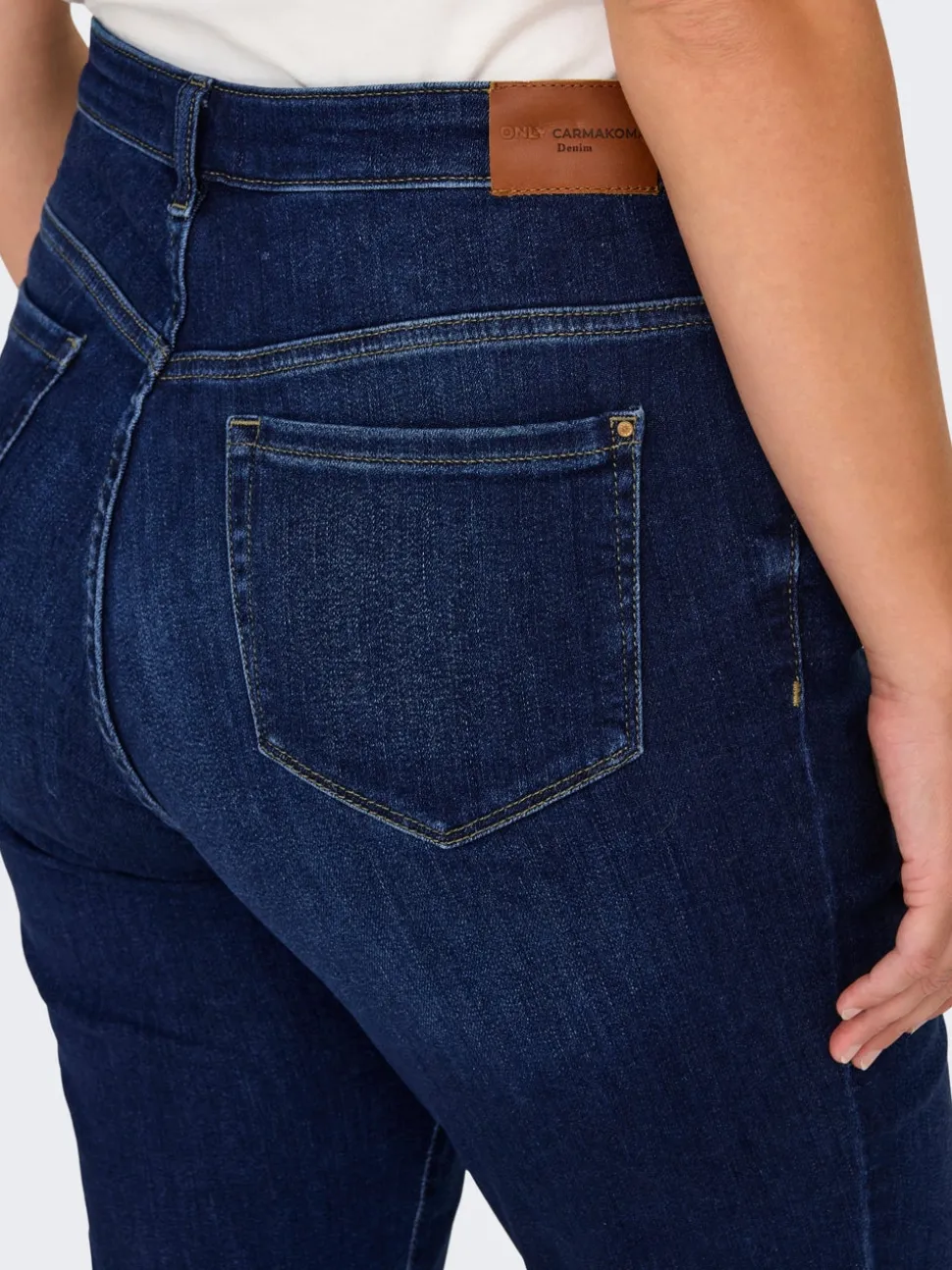 CARSUI Medelhög midja Slim Fit Jeans