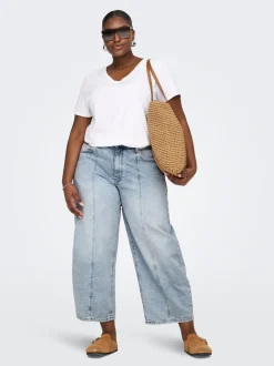 CARTAYLOR Hög midja Barrel-passform Ankellängd Jeans