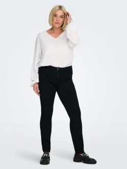 CARTHUNDER Medelhög midja Skinny Fit Jeans