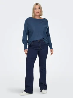 CARTHUNDER Medelhög midja Utsvängd passform Jeans