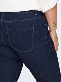 CARTHUNDER Medelhög midja Utsvängd passform Jeans