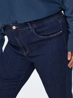 CARTHUNDER Medelhög midja Utsvängd passform Jeans