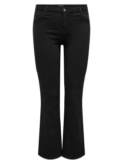 CARTHUNDER Medelhög midja Utsvängd passform Jeans