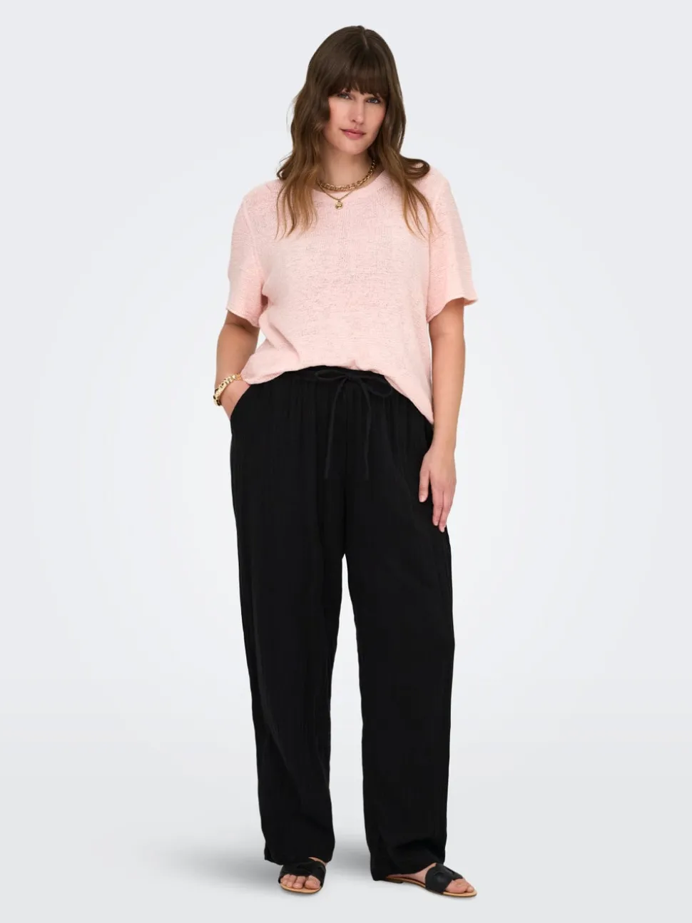 CARTHYRA Comfort fit Byxor med vida ben