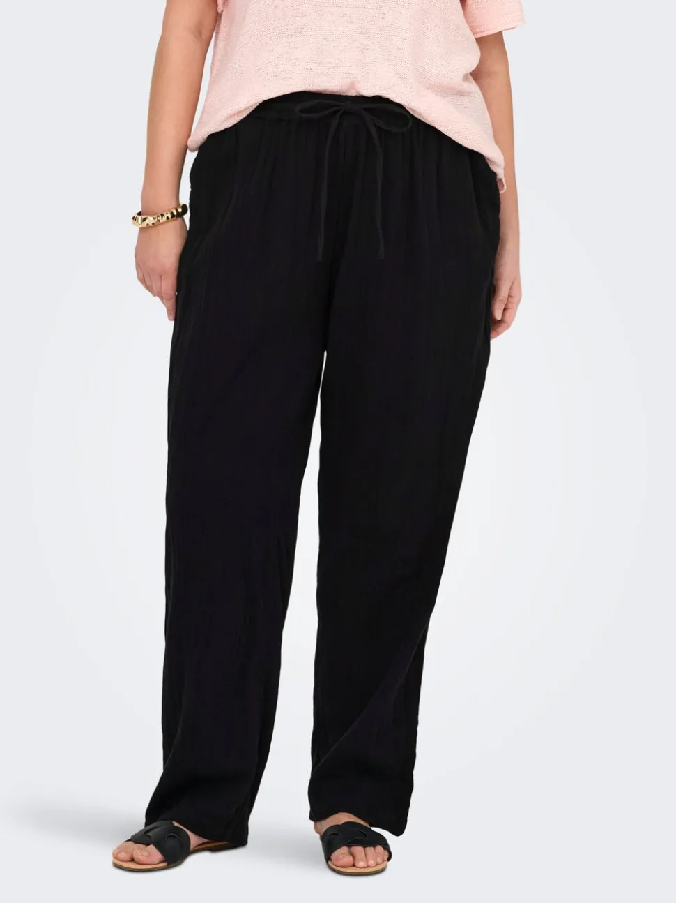 CARTHYRA Comfort fit Byxor med vida ben