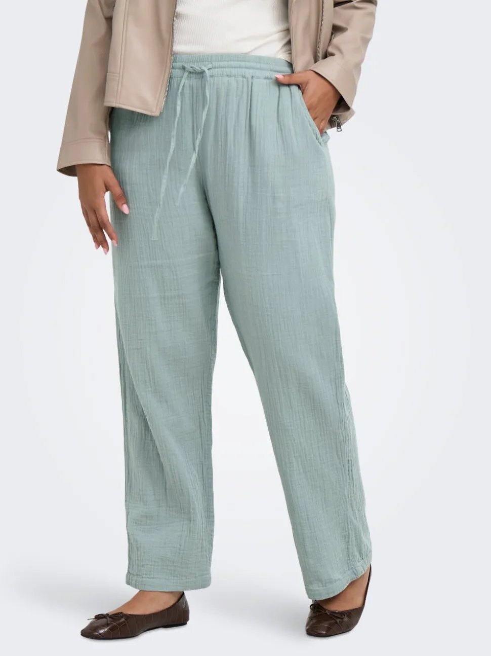 CARTHYRA Comfort fit Byxor med vida ben