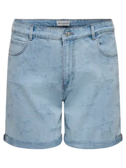 CARVEGA Hög midja Lös passform Denimshorts