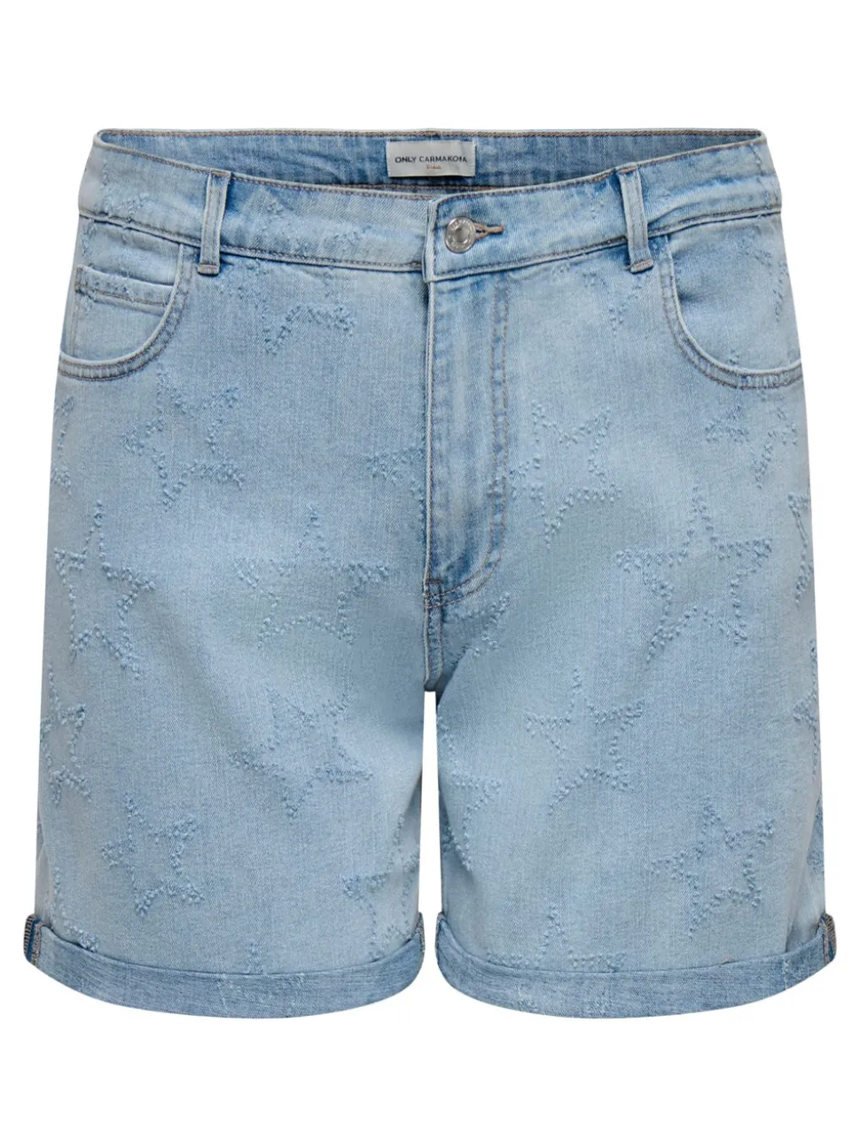 CARVEGA Hög midja Lös passform Denimshorts