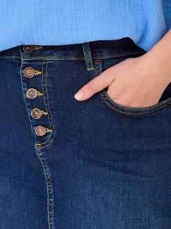 CARWILLY Denim Jeanskjol Midikjol