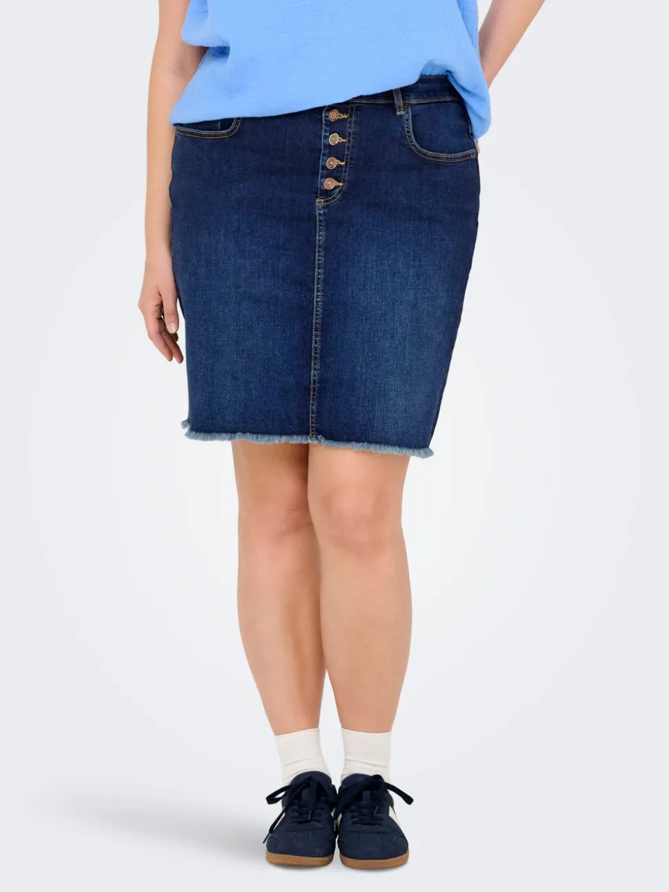 CARWILLY Denim Jeanskjol Midikjol