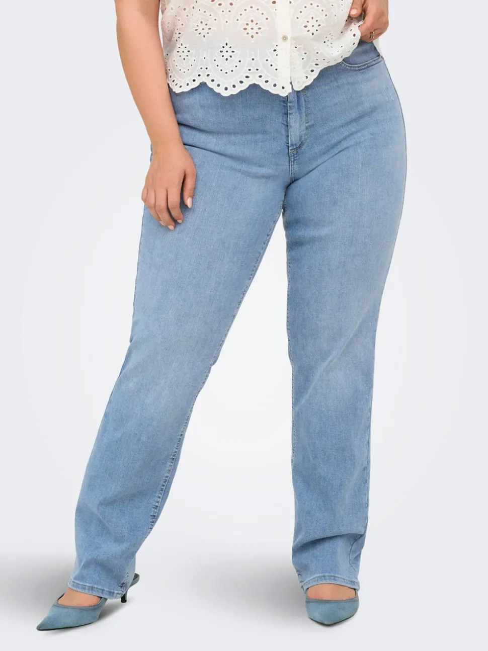 CARWILLY Hög midja Rak passform Jeans