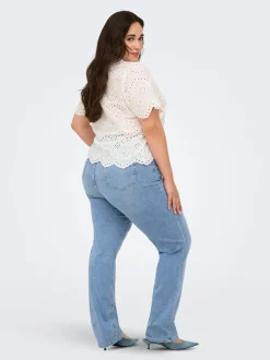 CARWILLY Hög midja Rak passform Jeans