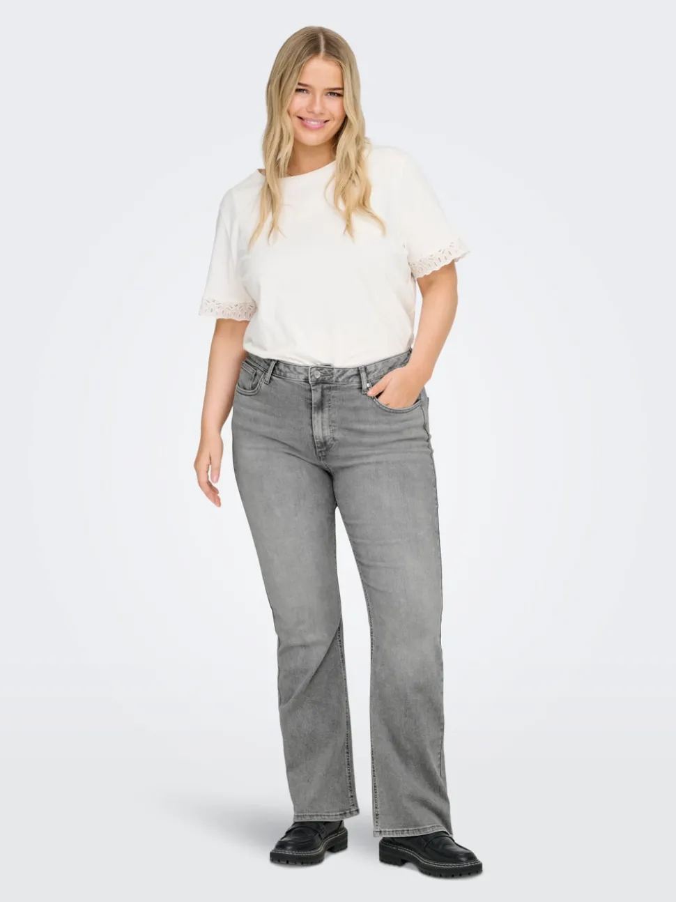 CARWILLY Hög midja Utsvängd passform Jeans