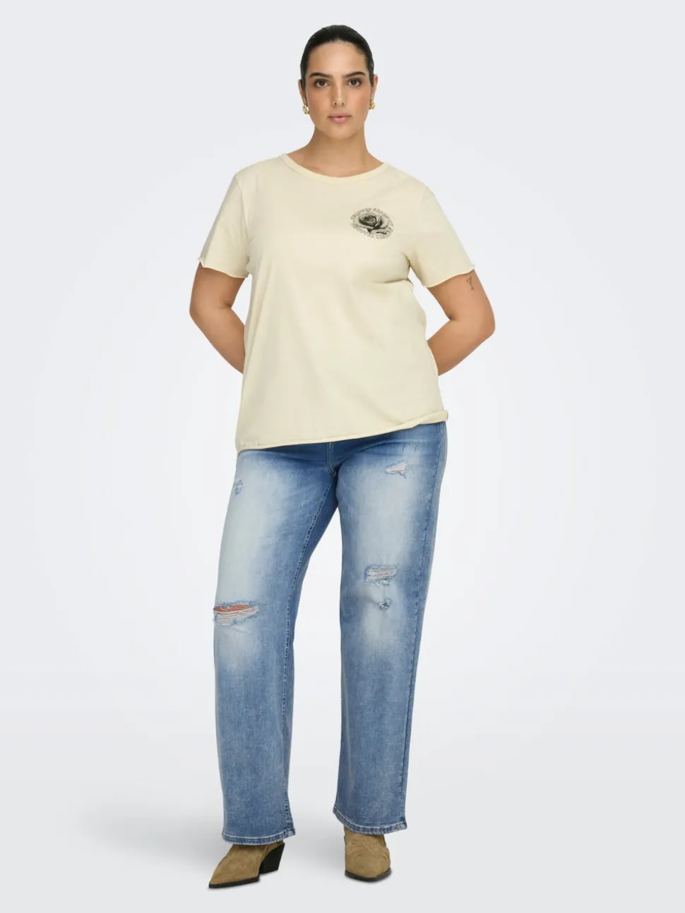 CARWILLY Hög midja Vida ben Jeans