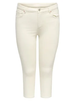 CARWILLY Medelhög midja capri Skinny Fit Jeans