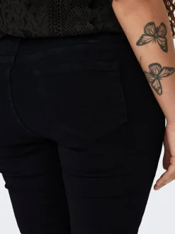 CARWILLY Medelhög midja capri Skinny Fit Jeans