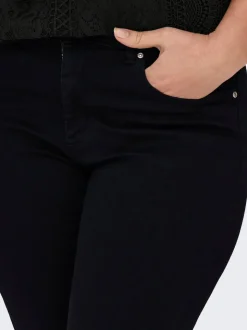 CARWILLY Medelhög midja capri Skinny Fit Jeans