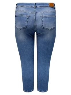 CARWILLY Medelhög midja capri Skinny Fit Jeans