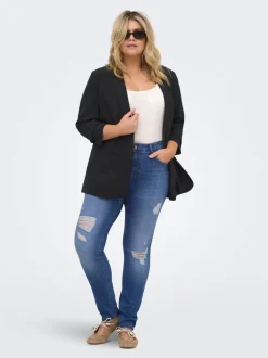 CARWILLY Medelhög midja Skinny Fit Ankellängd Jeans