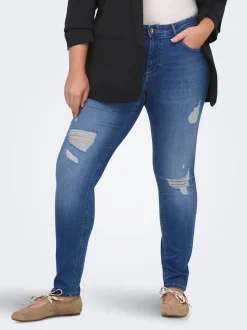 CARWILLY Medelhög midja Skinny Fit Ankellängd Jeans