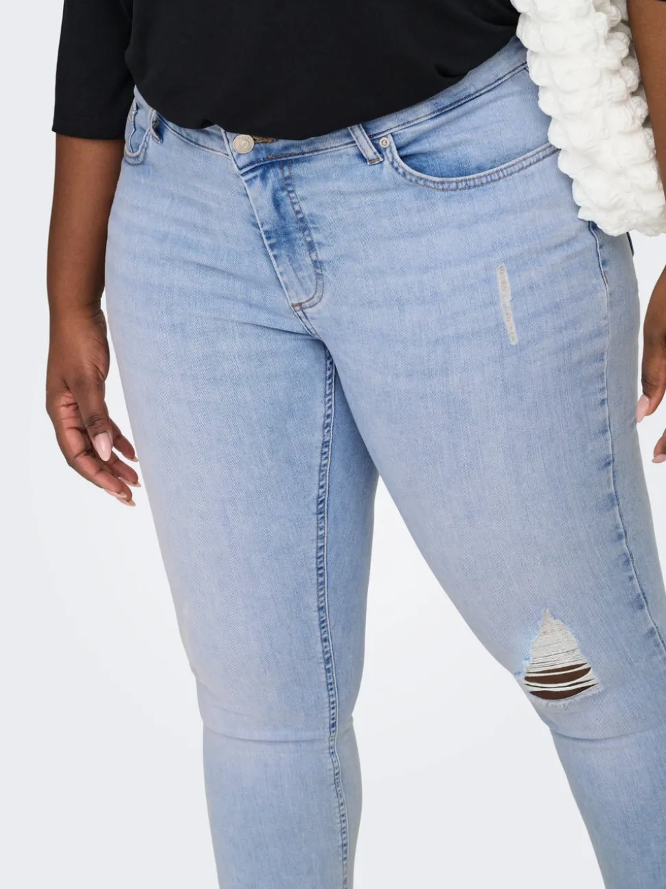CARWILLY Medelhög midja Skinny Fit Ankellängd Jeans