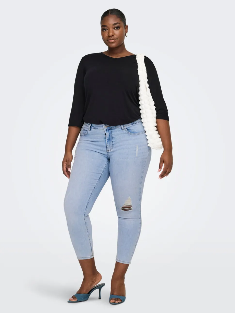 CARWILLY Medelhög midja Skinny Fit Ankellängd Jeans