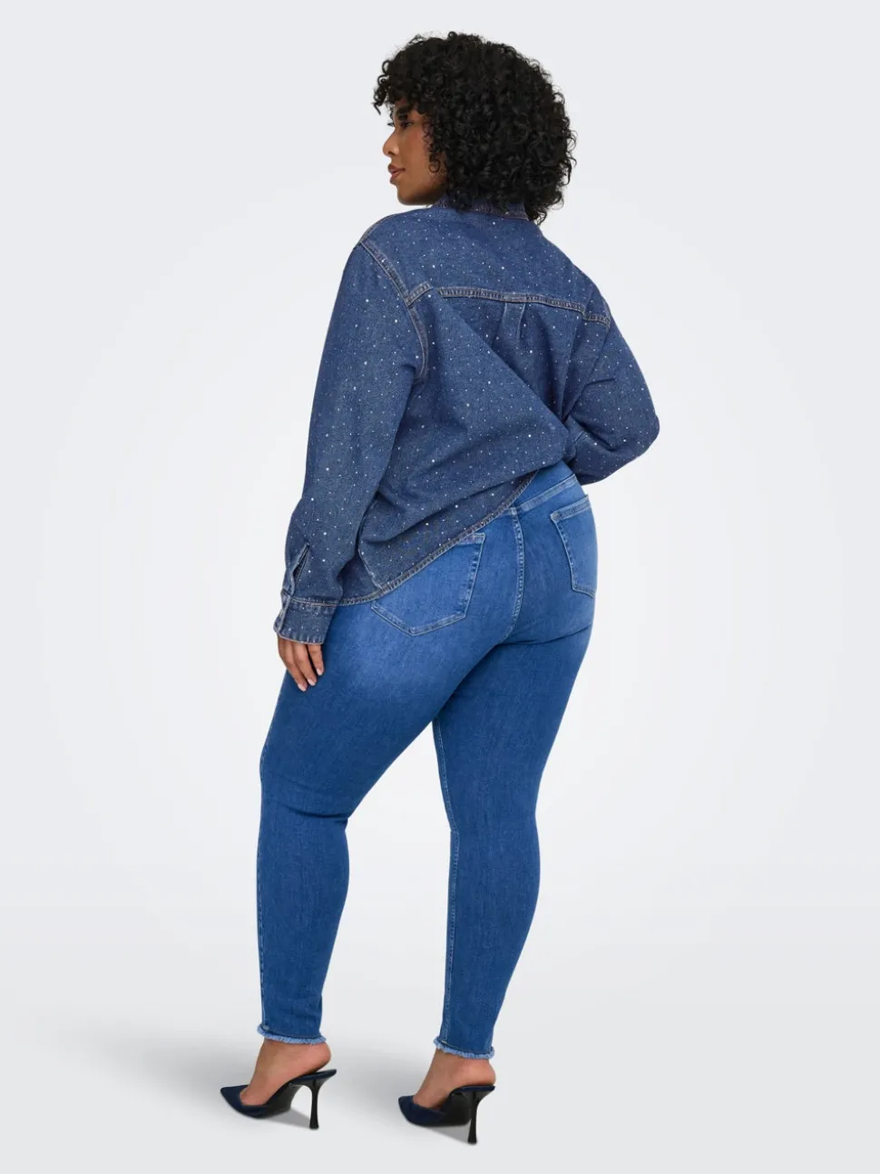 CARWILLY Medelhög midja Skinny Fit Jeans