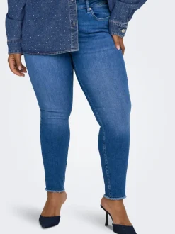CARWILLY Medelhög midja Skinny Fit Jeans