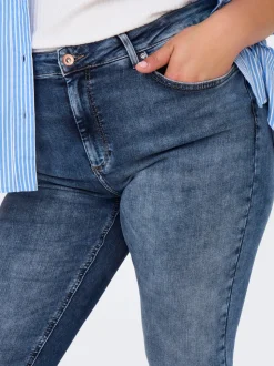 CARWILLY Medelhög midja Skinny Fit Ankellängd Jeans