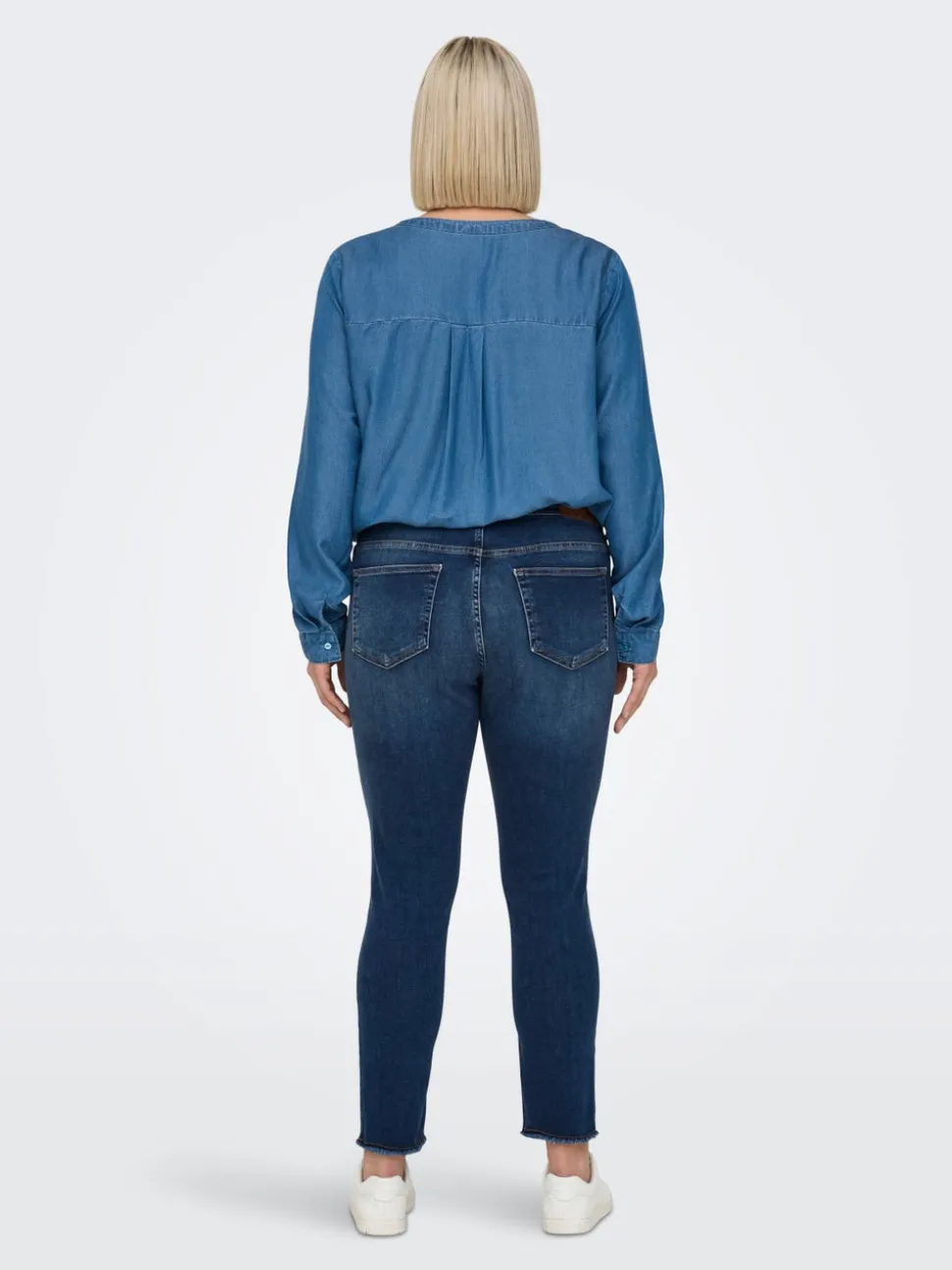 CARWILLY Medelhög midja Skinny Fit Ankellängd Jeans