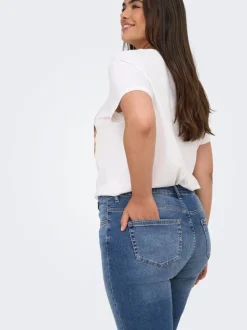 CARWILLY Medelhög midja Skinny Fit Ankellängd Jeans