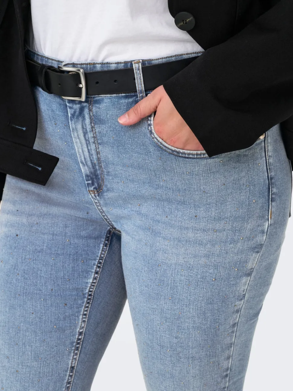 CARWILLY Medelhög midja Skinny Fit Jeans