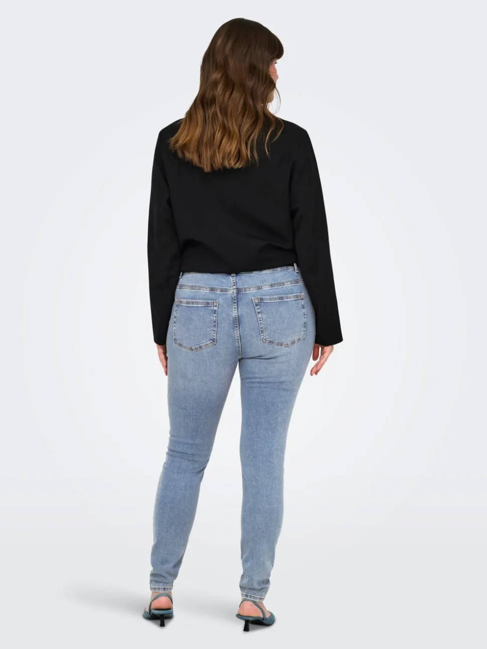 CARWILLY Medelhög midja Skinny Fit Jeans