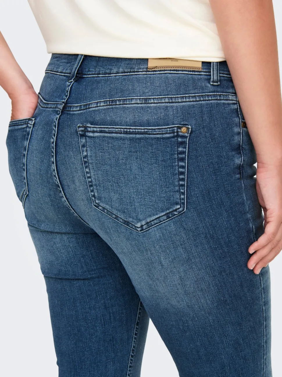 CARWILLY Medelhög midja Skinny Fit Jeans